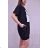 Šaty mikinové oversize krátký rukáv dámské (s/m one size) ITALSKÁ MÓDA IMM211592