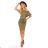 139-8 Sports dress with short sleeves - olive colour