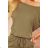139-8 Sports dress with short sleeves - olive colour
