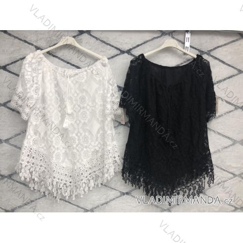 Tunika krajková krátký rukáv dámská (S/M ONE SIZE) ITALSKá MóDA IMWD212309