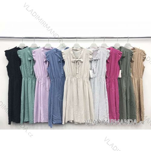 Kleid mit 3/4 Ärmeltasche für Damen (uni sl) ITALIAN Fashion IMWD20527