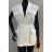 Sako alá vesta bez rukávů dámská (S/M ONE SIZE) ITALSKÁ MÓDA IMWD212435