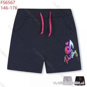 Kraťas Shorts mit Pailletten Baby Teenager Mädchen (98-128) KUGO K627