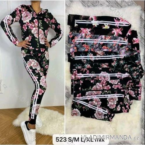 Souprava sportovní legíny mikina na zip dámská (S-XL) TURECKÁ MÓDA TMWL21523