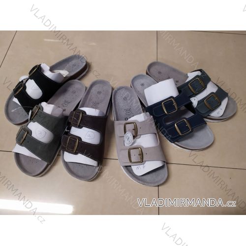 Šľapky celokožené pánske (41-46) SXSHOES OBUV OBSX21013