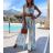 Souprava letní top na ramínka a kalhoty dámská (S/M ONE SIZE) ITALSKÁ MÓDA IMWD212498