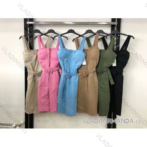 Elegant short-sleeved women's dress (uni s-m) ITALIAN FASHION IM920148