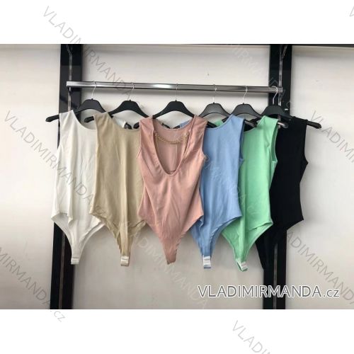 Body letní na ramínka dámské (S/M ONE SIZE) ITALSKÁ MÓDA IMR21302