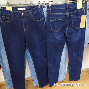 Rifle jeans dlouhé dámské nadrozměrné (36-46) SMILING JEANS SMI21W887