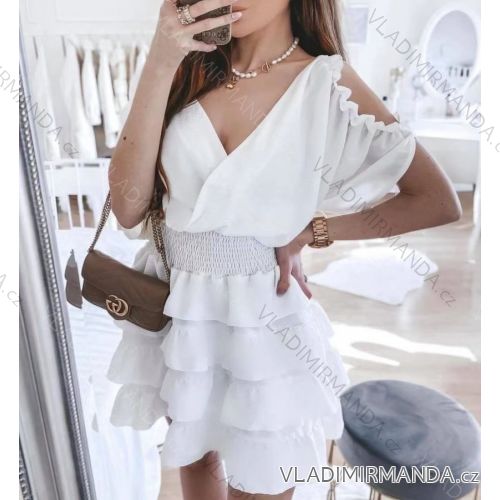 Summer short sleeve summer dress (S / M ONE SIZE) ITALIAN FASHION IMWY21019