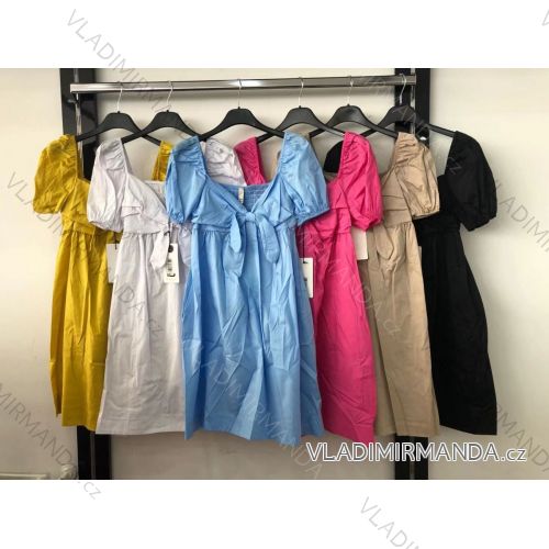 Elegant short-sleeved women's dress (uni s-m) ITALIAN FASHION IM920148