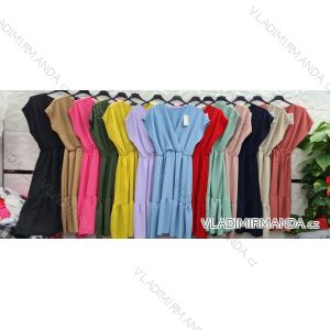 Šaty letní krátký rukáv dámské (S/M ONE SIZE) ITALSKÁ MÓDA IMWD212769
