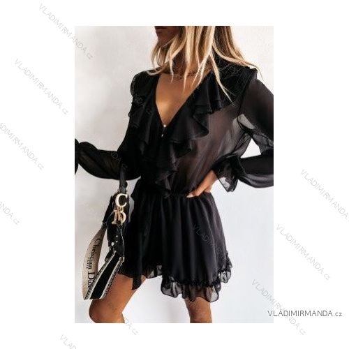 Summer long sleeve flowered women's dress (UNI S / L) ITALIAN FASHION IMK20150