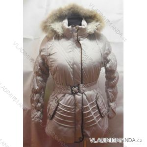 Kabát bunda zimná dámska zateplený kožušinkou nadrozmerné (m-3XL) FOREST JK16