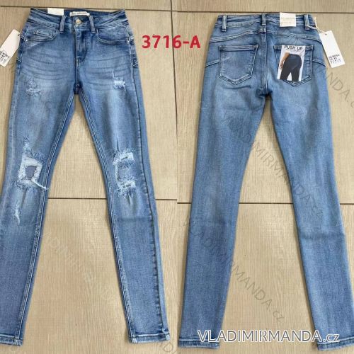 Rifle jeans push up dlouhé dámské (XS-XL) RE-DRESS RED213716-A