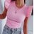 T-Shirt Kurzarm Frauen (UNI S / L) ITALIENISCHE MODE IMK20128
