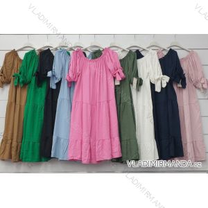 Women's Elegant Long Sleeve Dress (S / M / L ONE SIZE) ITALIAN FASHION IMWA21002