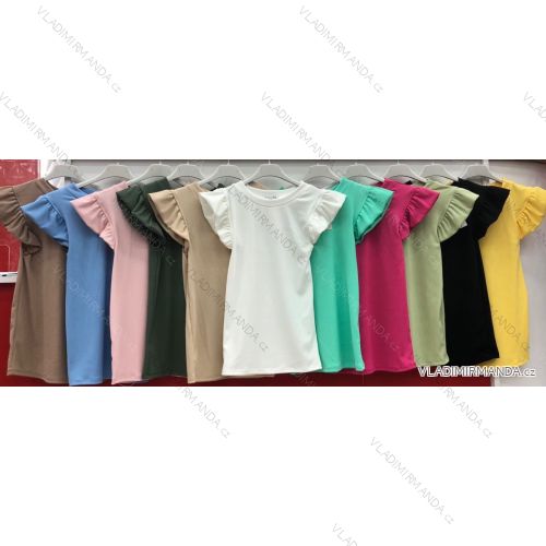 T-Shirt Kurzarm Frauen (UNI S / L) ITALIENISCHE MODE IMK20128