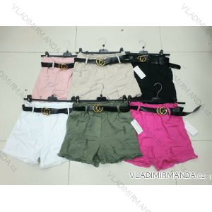 Shorts Shorts Kunstleder Frauen (uni s-l) ITALIAN FASHION IM920107