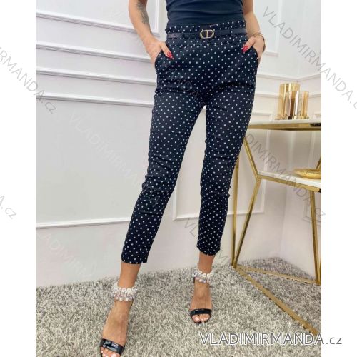 Kalhoty elegantní dlouhé dámské (S-XL) ITALSKÁ MÓDA IMWD212986
