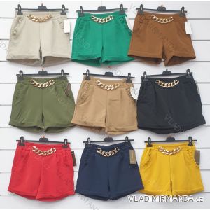 Shorts Shorts Kunstleder Frauen (uni s-l) ITALIAN FASHION IM920107