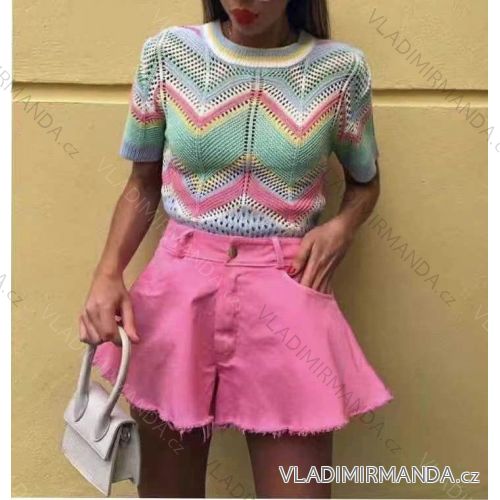 Kraťasy šortky elegantné dámske (s-xl) TALIANSKÁ MÓDA IMWD212836