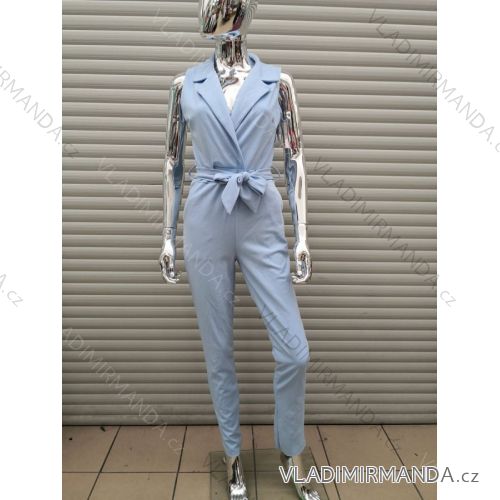 Overal dlouhý elegantní bez rukávů dámský (S/M ONE SIZE) ITALSKÁ MÓDA IMWY21594