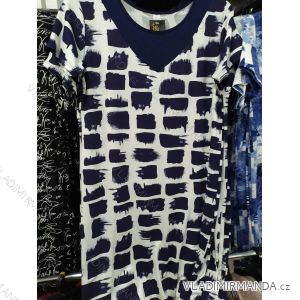 Šaty krátký rukáv dámské nadrozměrné (L-3XL) ERBOSSI PME21006
