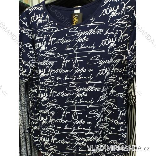 Šaty krátký rukáv dámské nadrozměrné (L-3XL) ERBOSSI PME21008
