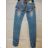 Rifle jeans nízký sed a kšandy dámské (34-44) SMILING JEANS S096_