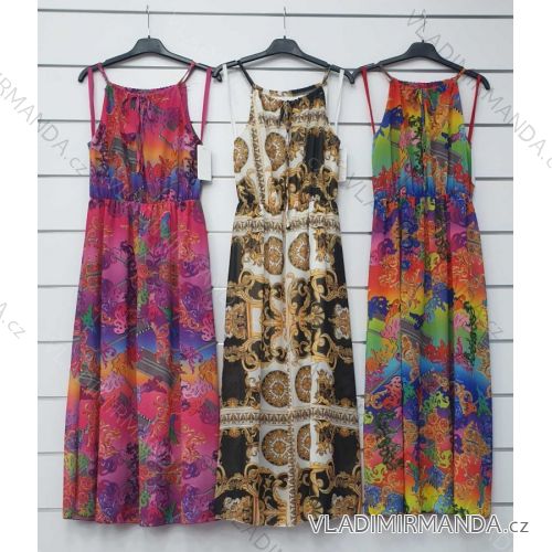 Kleid mit 3/4 Ärmeltasche für Damen (uni sl) ITALIAN Fashion IM3181746