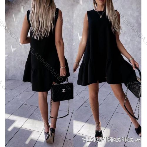 Šaty letní bez rukávů dámské (S/M ONE SIZE) ITALSKÁ MÓDA IMWD213332
