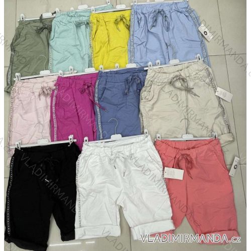 Shorts Shorts Kunstleder Frauen (uni s-l) ITALIAN FASHION IM920107
