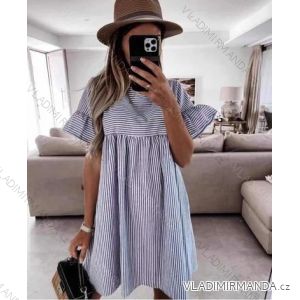 Kurzarm-Sommerkleid für Damen (UNI S-M) ITALIAN FASHION IMM20318