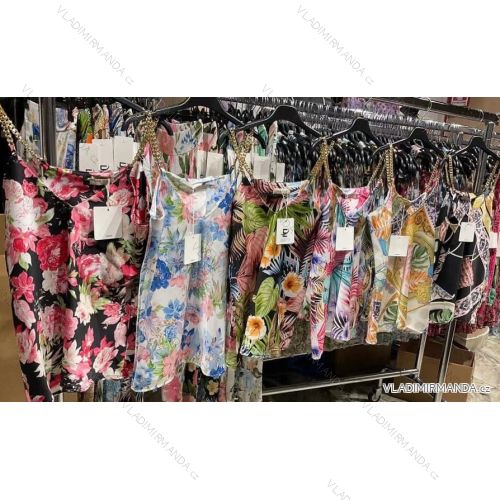 Tílko letní elegantní na řetízky dámské (UNI S/L) ITALSKÁ MÓDA IMK20033