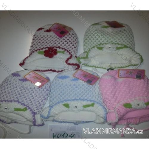 Set šála a čepice dětské dívčí (3-5 let) ECHT K0124