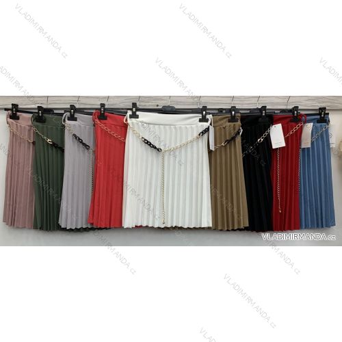 Sukně krátká skládaná dámská (S/M ONE SIZE) ITALSKÁ MÓDA IMWD213412