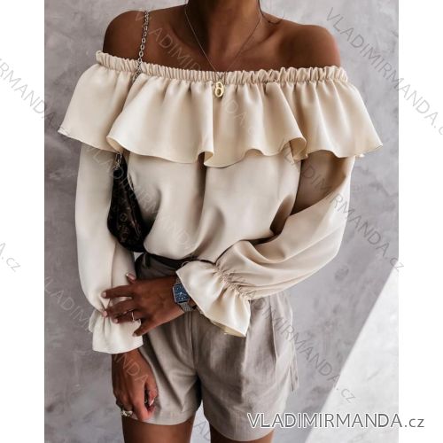 Halenka carmen dlouhý rukáv dámská (S/M ONE SIZE) ITALSKÁ MÓDA IMWD213428