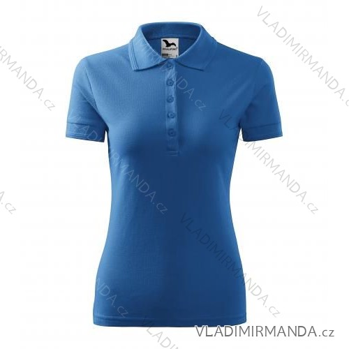 Pique Polo Damen Polo Cyan Blau ADR-2101416
