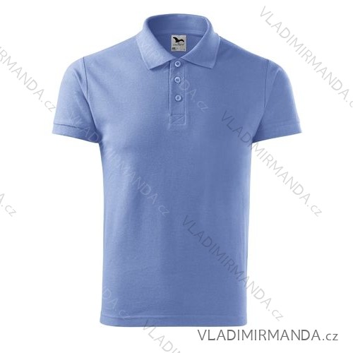 Cotton polo shirt men sky blue 2XL ADR-2121517
