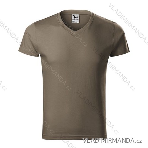 Slim Fit T-Shirt mit V-Ausschnitt Herren Army 2XL ADR-1462917
