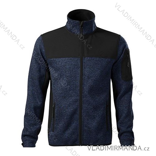 Casual softshell jacket mens knit blue 2XL ADR-5508417
