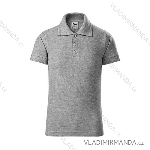 Pique Polo Polo Shirt Child Dark Gray Highlights 110 cm / 4 Years ADR-2221208
