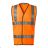 HV Bright Safety Vest Unisex Reflective Orange M ADR-9V39814
