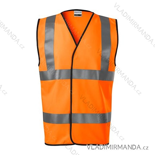 HV Bright Safety Vest Unisex Reflective Orange M ADR-9V39814
