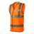 HV Bright Safety Vest Unisex Reflective Orange M ADR-9V39814
