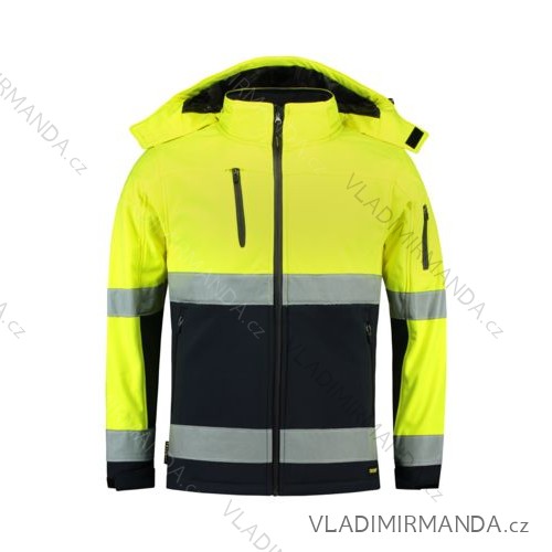 Bi-color EN ISO 20471 Softshell softshellová bunda unisex fluorescenčné žltá 3XL ADR-T529718