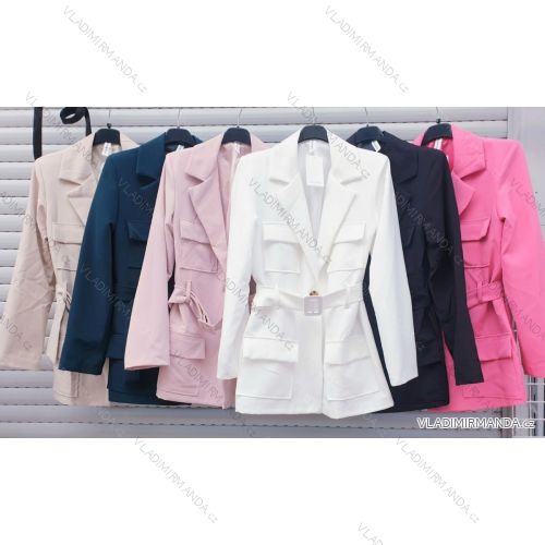 Kleid mit Knöpfen und geknöpften Damen (uni s-m) ITALIAN FASHION IM2203948