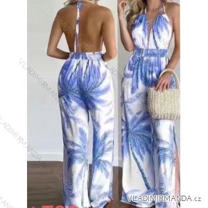 Overal dlouhý letní na ramínka dámský (S/M ONE SIZE) ITALSKÁ MÓDA IMWD213525