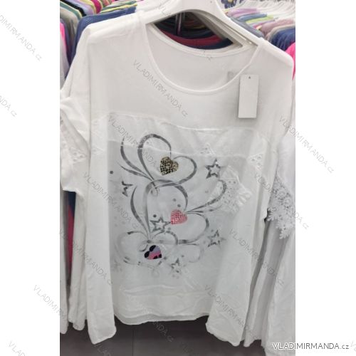 Shirt blouse 3/4 sleeve (UNI XL-3XL) ITALIAN MODA IM420486